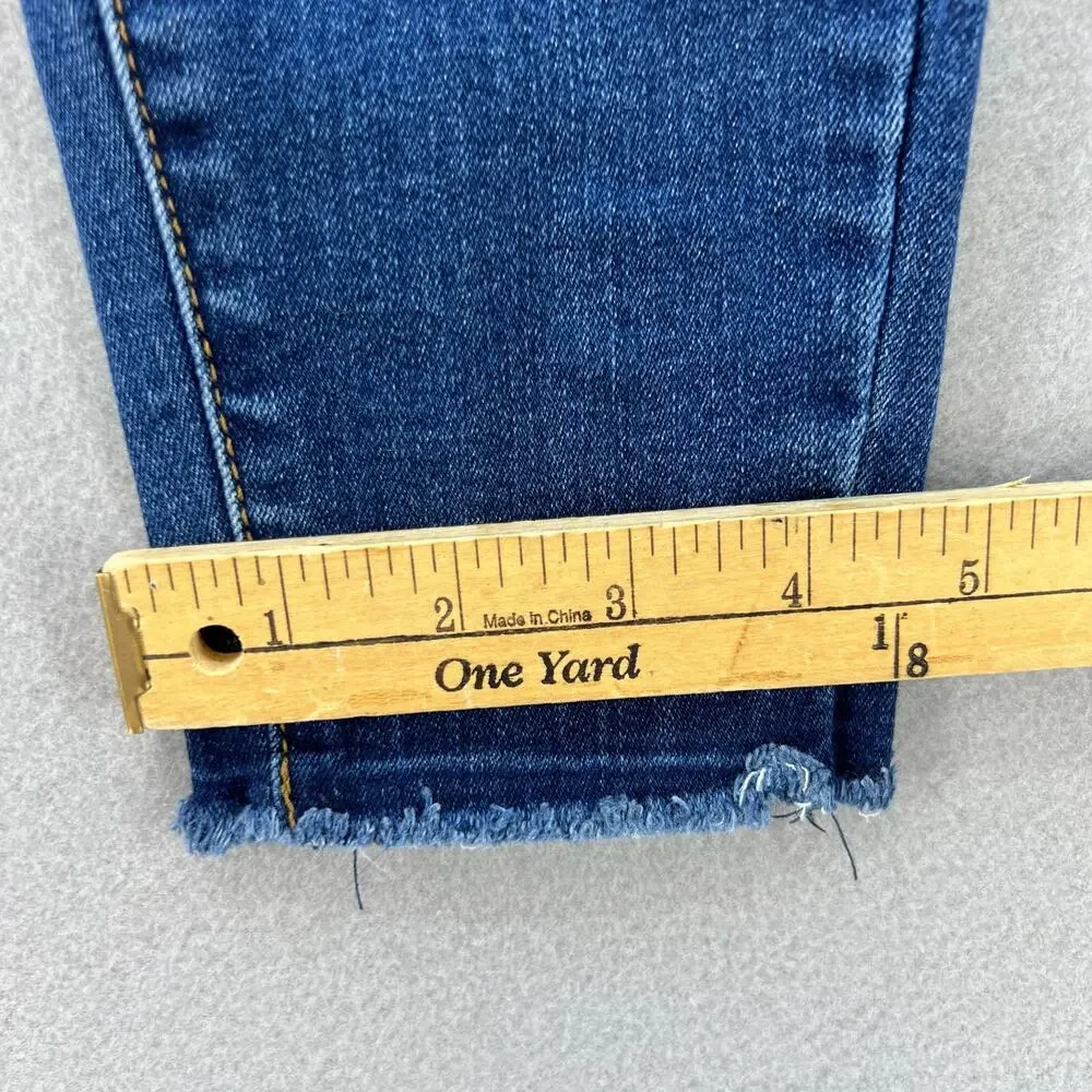 KanCan Jeans Women's 25 (2) Blue High Rise Button Fly Skinny Ankle Preppy School - Picture 9 of 14